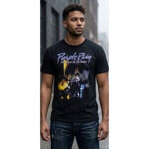 Official Prince Estate Pre-Owned "Purple Rain" 100% Cotton T-Shirt - Size Large
